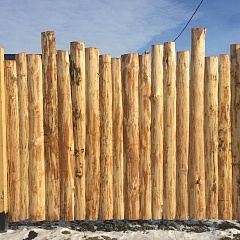 Забор из горбыля